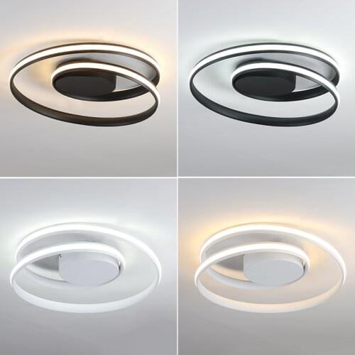 New black/white creativity led ceiling lights for living room bedroom home lighting fixtures ceiling lamp lamparas de techo