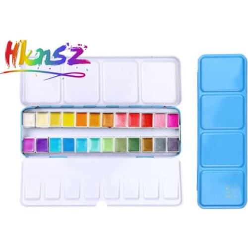 Paul Rubens 24 color solid watercolor paint set is very suitable for flower painting artist-level professional painting supplies