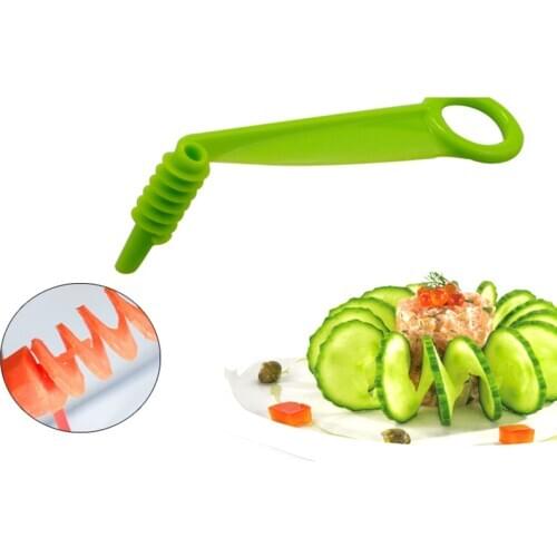 Manual Slicers Creative Spiral Cutter Twisted Potato Chips Vegetable Carved Carrot Screw Slicer Kitchen Accessories