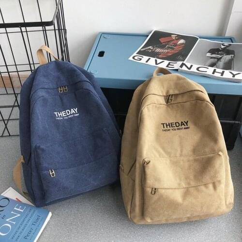 Fashion Backpack Solid Color New Casual Men Backpacks Student School Bag For Teenager Boys Shoulder Bags Mochilas Rucksacks