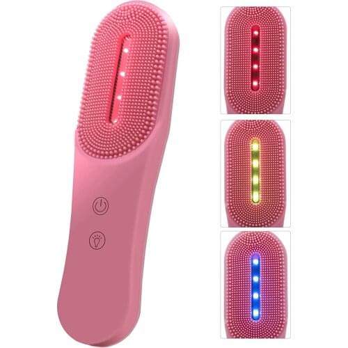 Facial Cleansing Brush Silicone Face Scrubber Rechargeable Exfoliating Blackhead Remove Pore Deep Cleaning Facial Brush Tool