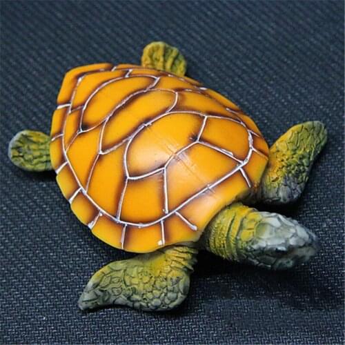 Stylish Aquarium Ornament Polyresin Turtle Tortoise Artificial Fish Tank Turtle Decoration Supply 1pcs MJ