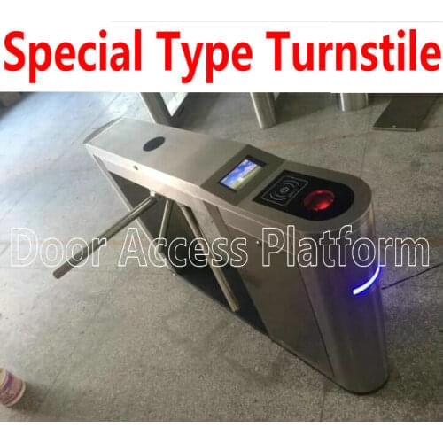 LCD Screen Turnstie Gate Pedestrian Tripod,Passageway Turnstile, access control gate Safety Barrier RFID Card Swipe control kit