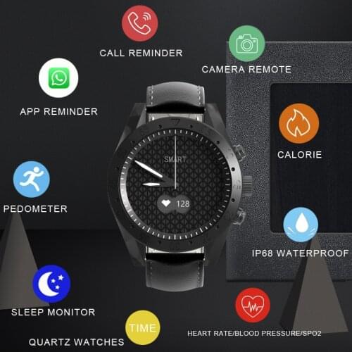 Toleda T4 Hybrid Quartz Smart Watch Sport Passometer Fitness Tracker SmartWatch Blood Pressure Heart Rate Monitor Smart Watches