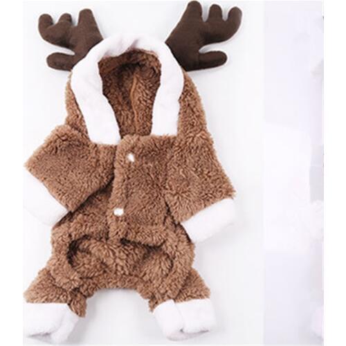 Funny Dog Clothes Winter Pet Coat Jacket Jumpsuit Warm Dog Outfit Overalls Christmas Dog Apparel Puppy Costumes Xas Pet Product