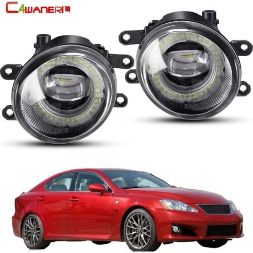 2 Pieces Angel Eye Fog Light Assembly For Lexus IS-F ISF 2008-2013 Car LED Fog Daytime Running Light DRL 30W 8000LM 12V