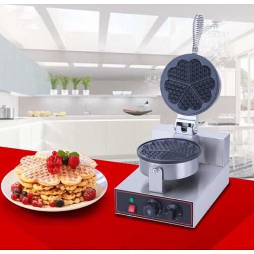 220V/110V High quality commercial Stainless steel electrical waffle maker 1200W Heart shaped egg waffle maker