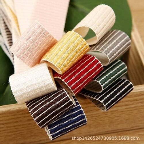 5yards/lot Stripe Jacquard Ribbon for Diy Hairwear Bows Gifts Flowers Packaging Ribbons Bag Clothing Accessories