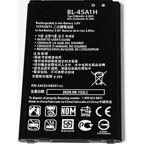 3.8V 2300mAh BL-45A1H For LG K10 K410 K420N K420ds K420NM K425 K428 K428SG K430Y K430H K430N K430T K430TV K430AR K430ds Battery