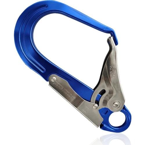 Aluminum Alloy Climbing Carabiner Buckle Keychain for Outdoor Camping Hiking Rock Rescue Blue