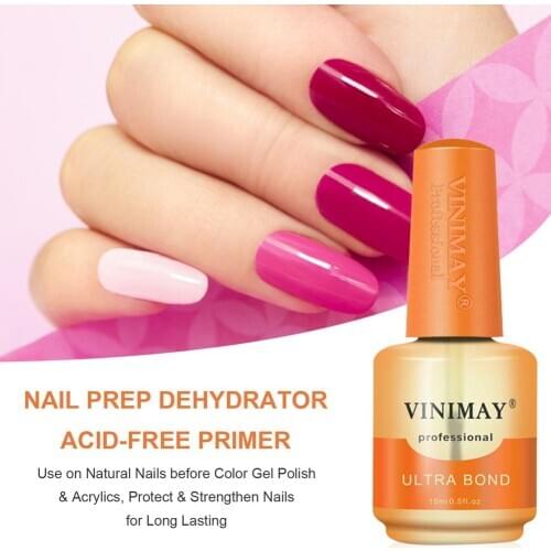 Acid-free Bonding Primer 15ml Fast Air Dry Primer UV LED Gel Base Primer No Need Of UV LED Lamp Soak Off Gel Nail Polish