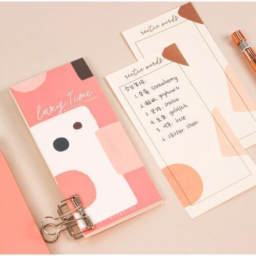 30 Sheets Morandi Style Memo Pad Portable Notepad Weekly Daily Planner Notebook School Stationery Office Supply