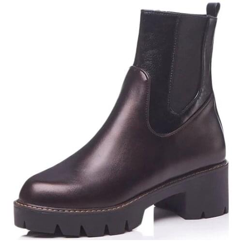 Martin BootsBig Size 9 10 11 12 boots women shoes ankle boots for women ladies boots Color side zipper waterproof table