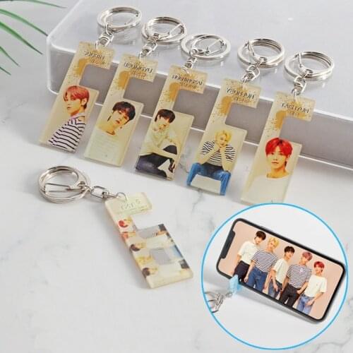 KPOP TXT Key Chain Second Album The Same Mobile Phone Holder PVC Acrylic Key Chain Creative And Interesting Small Cute Pendant