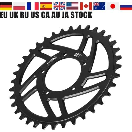 36T Chainring Sprocket Black Blue For Bafang BBS01BBS01B BBS02 BBS02B BBSHD 36V 48V 250W 350W 500W 750W 1000W Mid Drive Motor