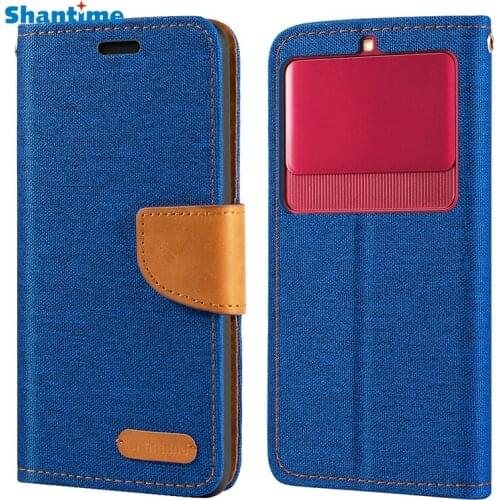 Oxford Leather Wallet Case For Kyocera Basio 3 With Soft TPU Back Cover Magnet Flip Case For Kyocera KYV43