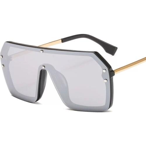 Designer Sunglasses Men Women Metal Sunglass Brand Designer Oversized Sun Glasses Fashion Mirror Luxury Vintage Glasses 6998OT