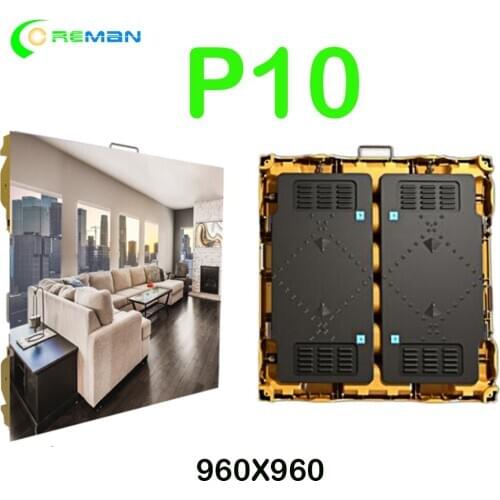 Epistar Chip smd3535 outdoor p10 rental led display screen 960X960mm cabinet pantalla led publicidad P8 P6 P5