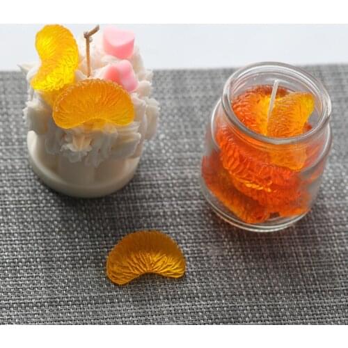 Orange Fruit Candle Mold Silicone Mold Mousse Baking Molds Candle Making Moulds Handmade Soap Tools Fondant Cake Molds