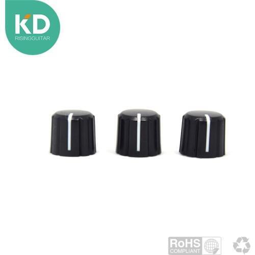 Guitar ABS knob Black 3 pieces per SET