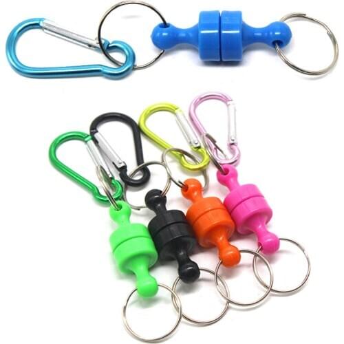 Toy Strong Magnetic Clasps plier 1.8kg Drag Fishing Tackle Outdoor Sports Climbing Wireless Retention Rope Portable Buckle Pesca