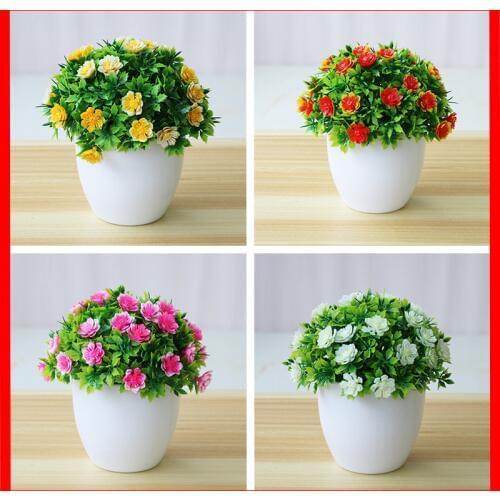 Artificial Plant Potted Simulation Plant Flower Ball Grass Ball Fake Flower Wedding Home Decor Garden Hotel Decor Decor Bonsai