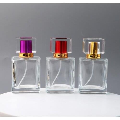 Sweetheart perfume bottle quality glass perfume bottle atomizer perfume bottle transparent black spray bottle crystal