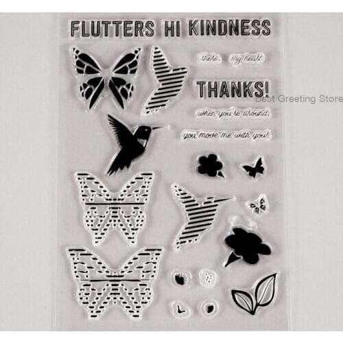 Butterfly card making stamps paper craft stamps for scrapbooking