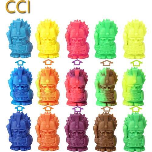 PLA change color 1.75mm 1kg by temperature 3d printer filament 3d pen filament plastic printing materials color changed CCI