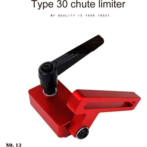 New Woodworking Chute 400/600/800mm Universal Chute Special Stopper Turning Table Aluminium T-track Woodworking DIY Accessories