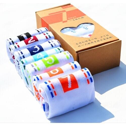 7 different days New socks, mens sports socks, bamboo charcoal fiber leisure socks Lovers' socks