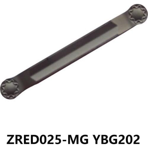 Original Carbide Grooving Inserts ZRED025-MG YBG202 ZRED 025 Lathe Cutter Tools Turning CNC 10pcs