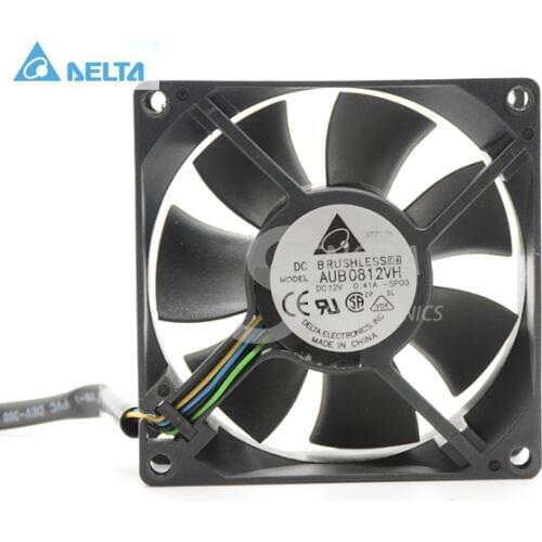 For delta AUB0812VH pwm DC12V 0.41A 80mm computer cpu case axial cooling fan