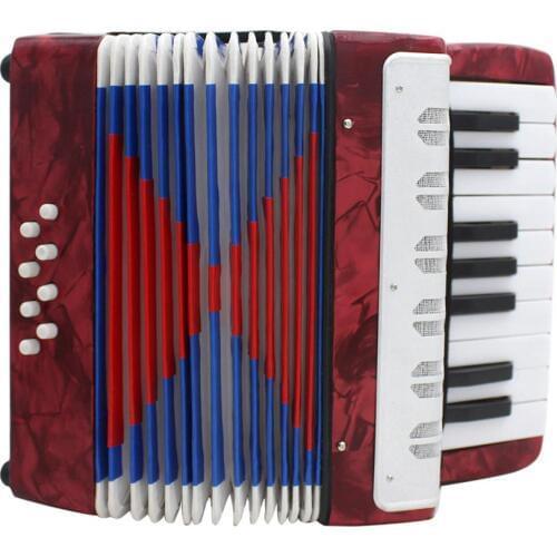 IRIN 17 Key 8 Bass Accordion Professional Mini Accordion Educational Musical Instrument for Both Children Kids Adult Gift
