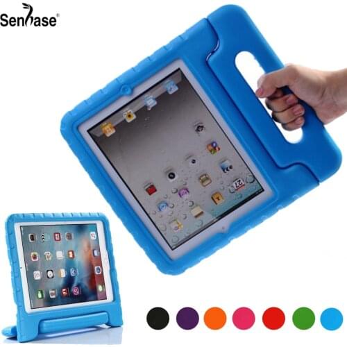 EVA Portable Handle Stand Kids Safe Foam Shockproof Cover For Apple iPad 2 3 4 A1458 A1459 A1416 A1397 Full Body Protection Case