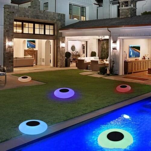 Solar Led Light OutdoorPool LightLED Colorful Inflatable Swimming Pool Light Waterproof Floating Light Swimming Pool Accessories
