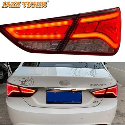 LED Car Taillight Tail Lamp Brake Reversing Reverse Rear Fog Light for Hyundai Sonata YF 2011 2012 2013 2014 Dynamic Turn Signal