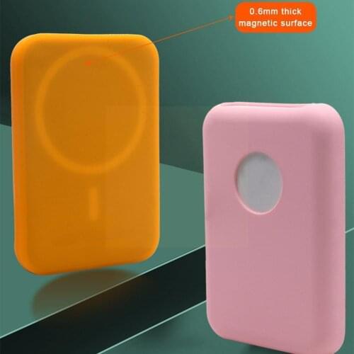 Ultra-Thin Silicone Protective Case Cover Wireless Battery Charger Pack for magsafe Cover Shell X5O5