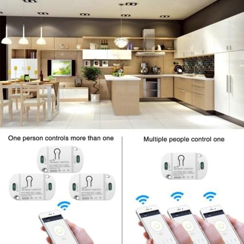 Wifi Smart Switch Timer Smart Connection 10A Wireless Switches Smart Home Automation Compatible With Tuya Alexa Google Home