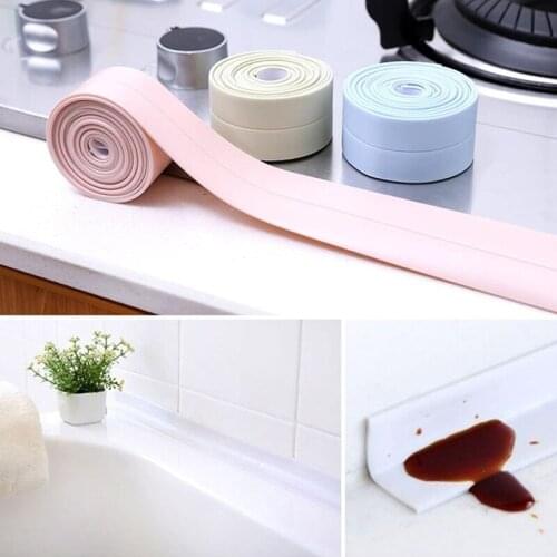 3.2M Waterproof Mouldproof PVC Sealing Tape For Bathroom Kitchen Shower Sink Bath Self Adhesive Sealing Strip Tape