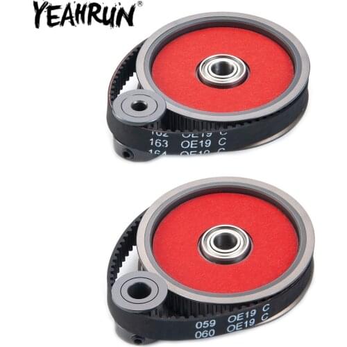 YEAHRUN 3.17/5.0mm Motor Gear Belt Drive Transmission Gears System For 1/10 RC Crawler Car Axial SCX10 Wraith Upgrade Parts