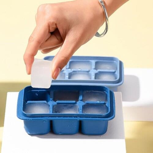 Frozen ice artifact ice making mold household silicone ice tray with lid refrigerator ice box net red small ice cube box ice bag