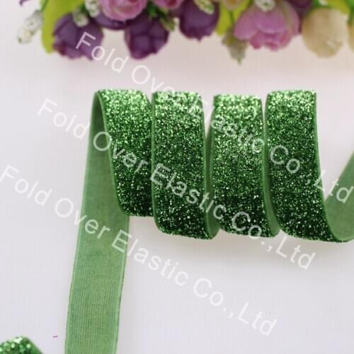 5/8" #B-15 frosted glitter elastic for hair accessories, 150yards/lot/color