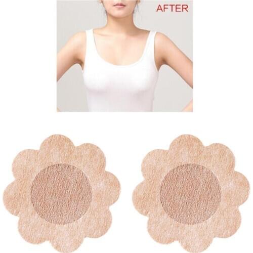 5 PAIR Disposable Nipple Covers Petals Flower Adhesive Cover Pad Bra Lingerie Bra Nipple For Women Pad Adhesive Pasties V8H3