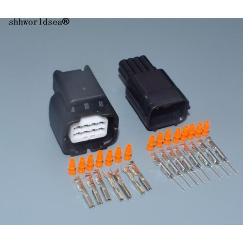 Shhworldsea 8pin 0.6mm car waterproof auto connector female and male 7283-2148-30 7282-2148-30 Electrical Car Wire Plug Housing