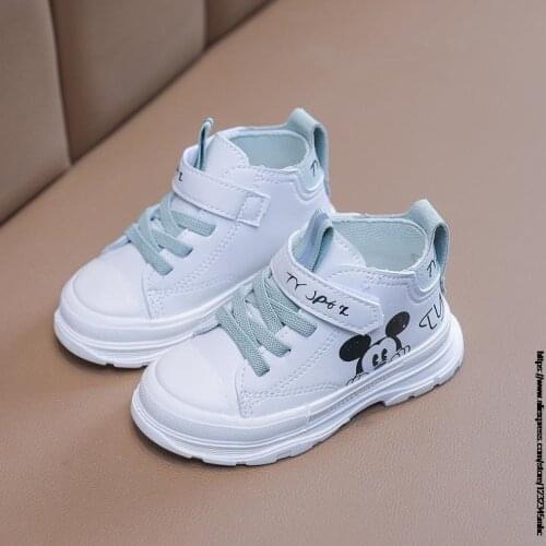 Disney Mickey Mouse cartoon children casual shoes hot sales LED lighted sneakers kids glowing princess girls baby shoes tennis