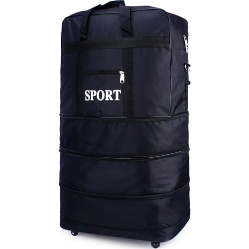 Men Travel Bags Oxford Airline Checked Bag Foldable Luggage Moving Storage Bag Large Travel Bag On Wheels 28T