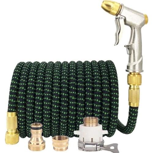 25ft-125ft Garden Gose Flexible Magic Telescopic Hose High Pressure Car Wash Hose With Spray Gun Outdoor Garden Watering