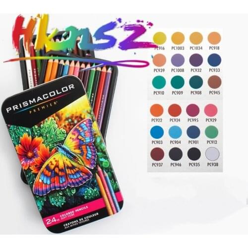 Prismacolor 24 COLORS prismacolor Premier oil Color pencil sanford drawing Pencil Prismacolor Colored Pencils