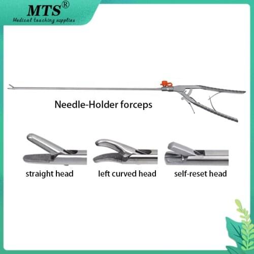 Laparoscopic Needle Holder Forceps Stainless steel Metallic Surgery Equipment Medical Equipment Abdominal